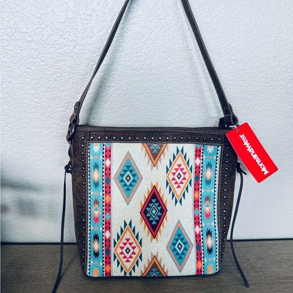 Montana West Aztec Tribal Southwest Rustic Shoulder Bag Purse - Picture 2 of 8